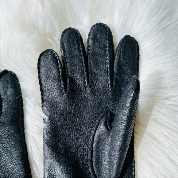 GAP Men’s Leather Gloves L Black - Picture 8 of 9